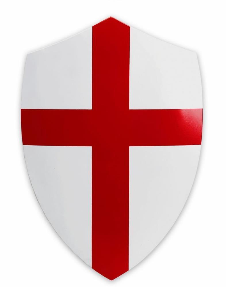 Medieval Style Templar Knight Metal Shield Wall Plaque Crusader Decor Ornament