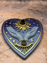 Load image into Gallery viewer, Praying Hands Incense Cone Altar Wiccan Cone Incense Burner Sun New Age-OsirisTradingUK