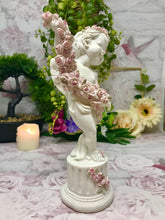 Load image into Gallery viewer, Guardian Angel Figurine Cherub Holding Flowers Statue Ornament Sculpture Gift-Collectables:Fantasy, Myth & Magic:Mythical Creatures:Angels-OsirisTradingUK