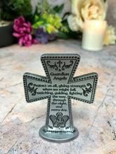 Charger l'image dans la galerie, Standing Cross Guardian Angel Religious Ornament-OsirisTradingUK