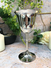 Load image into Gallery viewer, Silver Triple Moon Goddess Goblet Chalice Wiccan Altar Decoration Pagan Ritual