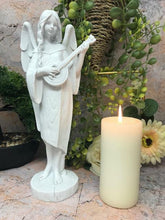 Load image into Gallery viewer, Guardian Playing Musical Instrument Angel Figurine Cherub Statue Sculpture-Collectables:Fantasy, Myth & Magic:Mythical Creatures:Angels-OsirisTradingUK