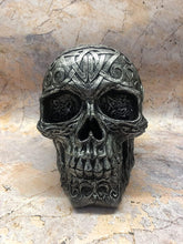 Load image into Gallery viewer, Celtic Silver Skull Ornament Figure Skulls Collection Sculpture Gothic Decor-OsirisTradingUK