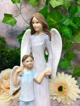 Load image into Gallery viewer, Guardian Angel with Child Figurine Statue Sculpture Figure Angels Collection-OsirisTradingUK