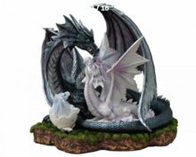 Load image into Gallery viewer, Large Mother Dragon and Baby Fantasy Sculpture Mythical Statue Ornament Gothic-OsirisTradingUK