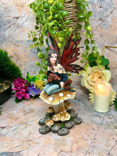 Load image into Gallery viewer, Fairy with Dragon Companion Figurine Statue Ornament