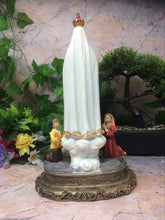 Load image into Gallery viewer, Blessed Virgin Mary Our Lady of Fatima with Children Statue Ornament Figurine