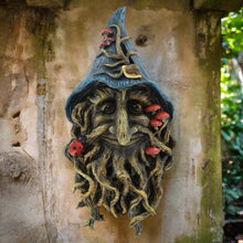 Laden Sie das Bild in den Galerie-Viewer, Magical Tree Ent Wizard Wall Plaque Garden Ornament Green Man Decoration Gift-OsirisTradingUK
