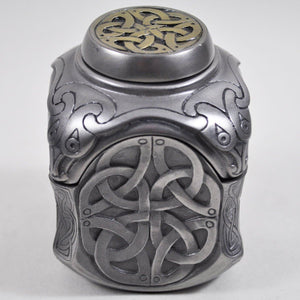 Celtic Style Yin Yang Storage Box Bronze Effect Feng Shui Buddhist Gift
