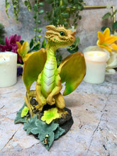 Charger l'image dans la galerie, Dragon Fleur Gardien Fantasy Figure Sculpture Mythique Statue Ornement Cadeau