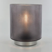 Laden Sie das Bild in den Galerie-Viewer, Grey LED Moroccan Style Glass Battery Powered Lantern Home Decor Lighting-OsirisTradingUK