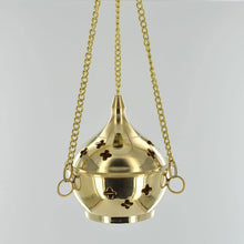 Load image into Gallery viewer, Hanging Brass Plated Incense Burner Spiritual Altar Decoration Space Clearing