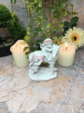Load image into Gallery viewer, Guardian Angel Figurine Cherub with Horse Companion Statue Ornament Sculpture