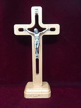 Load image into Gallery viewer, Wood Crucifix Metal Corpus Christi Jesus Christ Cross Religious Ornament 16.5 cm-OsirisTradingUK