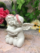 Load image into Gallery viewer, Guardian Angel Figurine Kissing Cherubs Statue Ornament Sculpture Gift