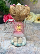 Laden Sie das Bild in den Galerie-Viewer, Betender Engel Kind mit Led Licht Engel Religiöse Ornament Hause Dekoration Mädchen