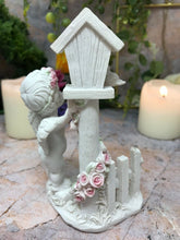 Load image into Gallery viewer, Guardian Angel Figurine Cherub with Bird House Statue Ornament Sculpture Gift-Collectables:Fantasy, Myth & Magic:Mythical Creatures:Angels-OsirisTradingUK