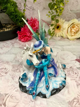 Charger l'image dans la galerie, Sitting Blue Winter Fairy with Unicorn Display Figurine Statue Ornament-OsirisTradingUK