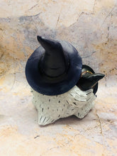 Load image into Gallery viewer, Whimsical Witchy Owl Family with Spell Book Figurine Pagan Decoration Witch