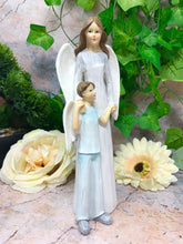 Load image into Gallery viewer, Guardian Angel with Child Figurine Statue Sculpture Figure Angels Collection-OsirisTradingUK