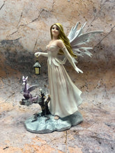 Load image into Gallery viewer, Night Messenger Fairy and Dragon Companion Sculpture Statue Mythical Creatures-OsirisTradingUK