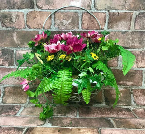 Artificial Flowers Hanging Basket Garden Decoration Outdoor Flower Arrangement