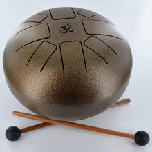 Load image into Gallery viewer, Steel Tongue Om Drum Handpan Metal Kit Percussion Instrument Mallets 7 Notes