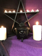 Load image into Gallery viewer, Cast Iron Cauldron Pentagram Witchcraft Spellcast Wiccan Supplies Pagan Gift-OsirisTradingUK