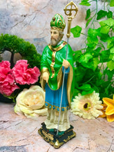 Laden Sie das Bild in den Galerie-Viewer, Saint Patrick Irish Figurine Resin Catholic Statue Religious Sculpture-OsirisTradingUK