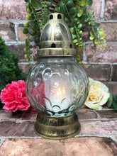 Load image into Gallery viewer, Round Candle Holder Design Religious Grave Garden Decoration Memorial Ornament