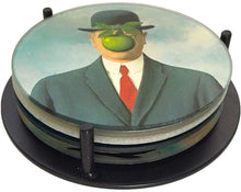 Load image into Gallery viewer, Set of 4 Magritte Surrealism Paintings Coasters Museum Reproductions Inspired