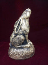 Load image into Gallery viewer, Antique Gold Effect Moon Gazing Hare Pagan Statue Wiccan Sculpture Ornament-OsirisTradingUK