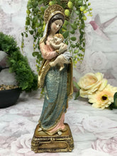 Laden Sie das Bild in den Galerie-Viewer, Virgin Mary Holding Baby Jesus Sculpture Statue Religious Catholic Figurine-OsirisTradingUK