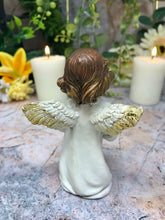 Load image into Gallery viewer, Guardian Angel Figurine Cherub Holding Candle Statue Ornament Sculpture-Collectables:Fantasy, Myth & Magic:Mythical Creatures:Angels-OsirisTradingUK