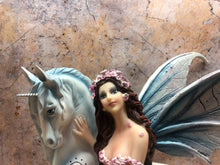 Laden Sie das Bild in den Galerie-Viewer, Large Fairy and Unicorn Companion Sculpture Statue Mythical Creatures Figure-OsirisTradingUK