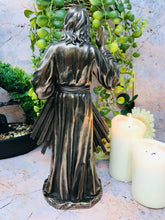 Laden Sie das Bild in den Galerie-Viewer, Bronze-Effekt Jesus Göttliche Barmherzigkeit Statue Religiöse Skulptur Geschenk