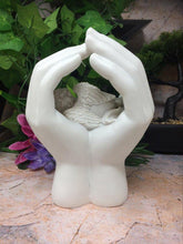 Load image into Gallery viewer, Beautiful Angel Cherub Resting in Hands Ornament Mothers Nana Grandma Present