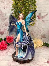 Load image into Gallery viewer, Large Fairy and Dragon Companion Sculpture Statue Mythical Creatures Figure Gift-OsirisTradingUK