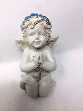 Load image into Gallery viewer, Guardian Angel Figurine Praying Cherub with Cross Statue Ornament Figure