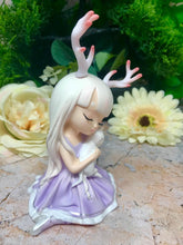 Load image into Gallery viewer, Mythical Creature Girl with Cat Faun Figurine Fantasy Children of the Forest-OsirisTradingUK