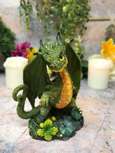 Load image into Gallery viewer, Dragon Flower Guardian Fantasy Figure Sculpture Mythical Statue Ornament Gift