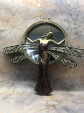 Load image into Gallery viewer, Dragonfly Lady Art Nouveau Wall Mirror Home Decoration Bronze Effect Sculpture-OsirisTradingUK