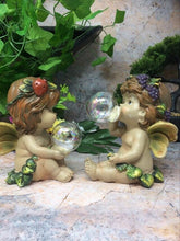 Laden Sie das Bild in den Galerie-Viewer, Pair of Guardian Angel Figurine Flower Fairies Statue Ornament Sculpture Gift-OsirisTradingUK