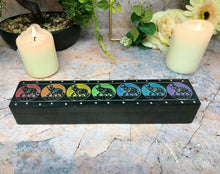 Charger l'image dans la galerie, Soapstone Elephants Chakra Incense Box Secret Altar Decoration-OsirisTradingUK