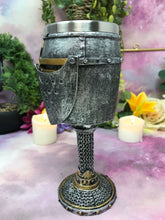 Load image into Gallery viewer, Knight Helmet Goblet Templar Chalice Crusader Gothic Decor Medieval Style-OsirisTradingUK
