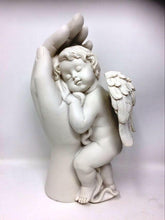 Load image into Gallery viewer, Beautiful Baby Resting in Hand Angel Cherub Ornament Mothers Grandma Present