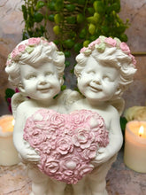 Load image into Gallery viewer, Guardian Angel Figurine Cherub Holding Heart Statue Ornament Sculpture Gift-Collectables:Fantasy, Myth & Magic:Mythical Creatures:Angels-OsirisTradingUK