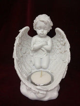 Load image into Gallery viewer, Guardian Angel Candle Holder Ornament Present Praying Cherub Statue Ornament-Collectables:Fantasy, Myth & Magic:Mythical Creatures:Angels-OsirisTradingUK
