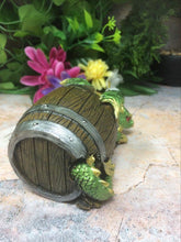 Load image into Gallery viewer, Comical Green Dragon in Barrell Dragons Collection Ornament Gothic Decor-OsirisTradingUK