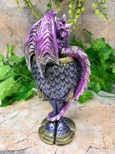Load image into Gallery viewer, Dragon's Claw Goblet Dragons Scales Chalice Ornament Gothic Decor Purple Dragon-OsirisTradingUK